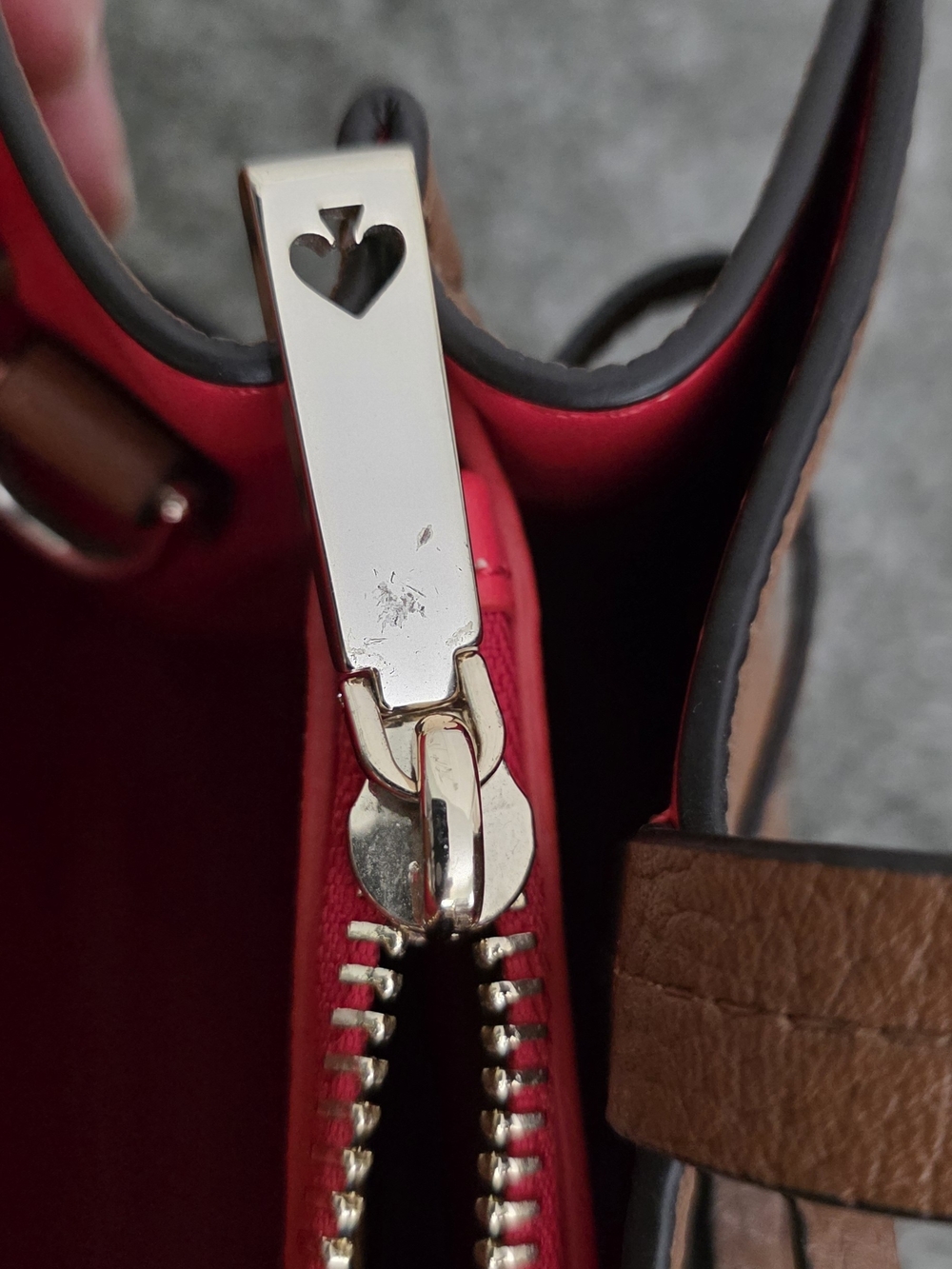Kate Spade Brown Leather Tote with Tassel Detail - Picture 8 of 9